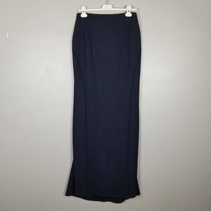 Antonio Berardi deep navy long skirt, size 44 Italian